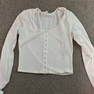 garage longsleeve button top